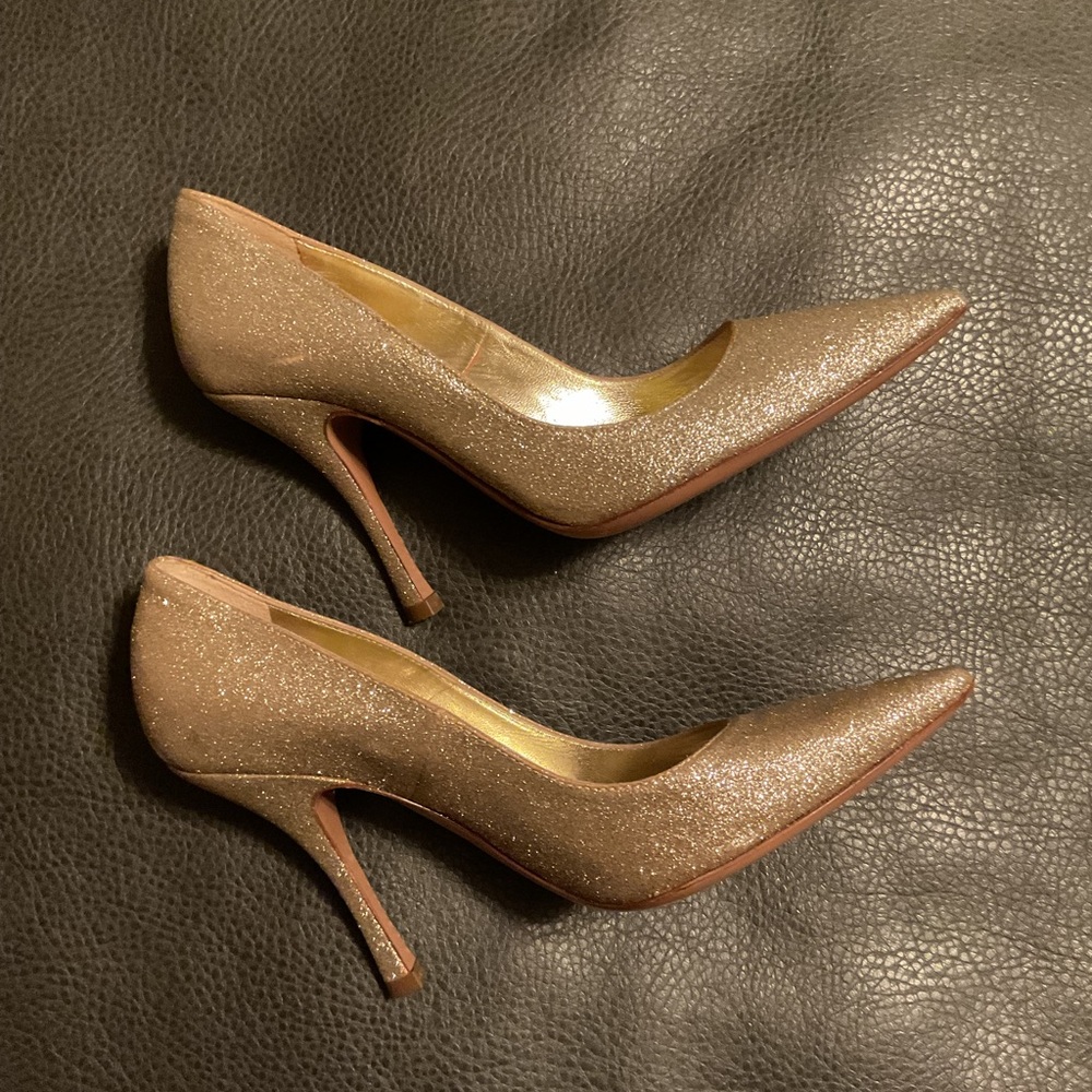 Dsquared2 Gold Glitter Heels size 36 EU / Sz 6 US